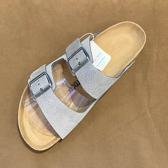 Birkenstock - Arizona Nubuck Leather Whale Gray (NEW W/ TAGS)